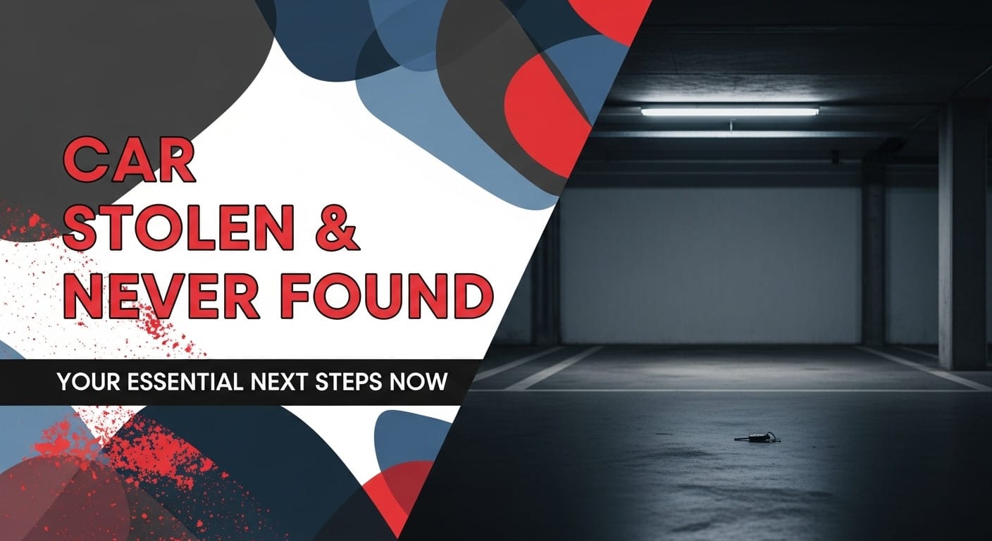 Car Stolen & Never Found: Your Essential Next Steps Now