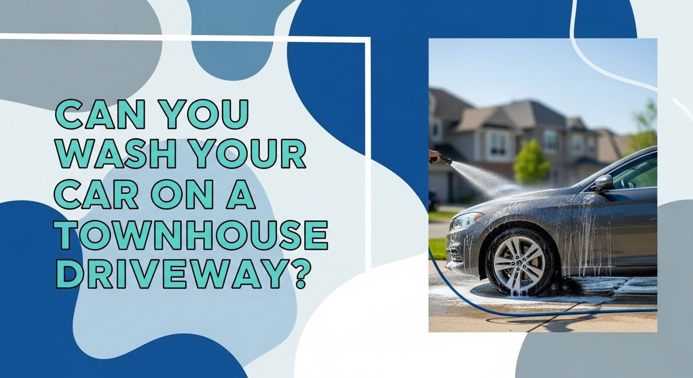 Can You Wash Your Car on a Townhouse Driveway?