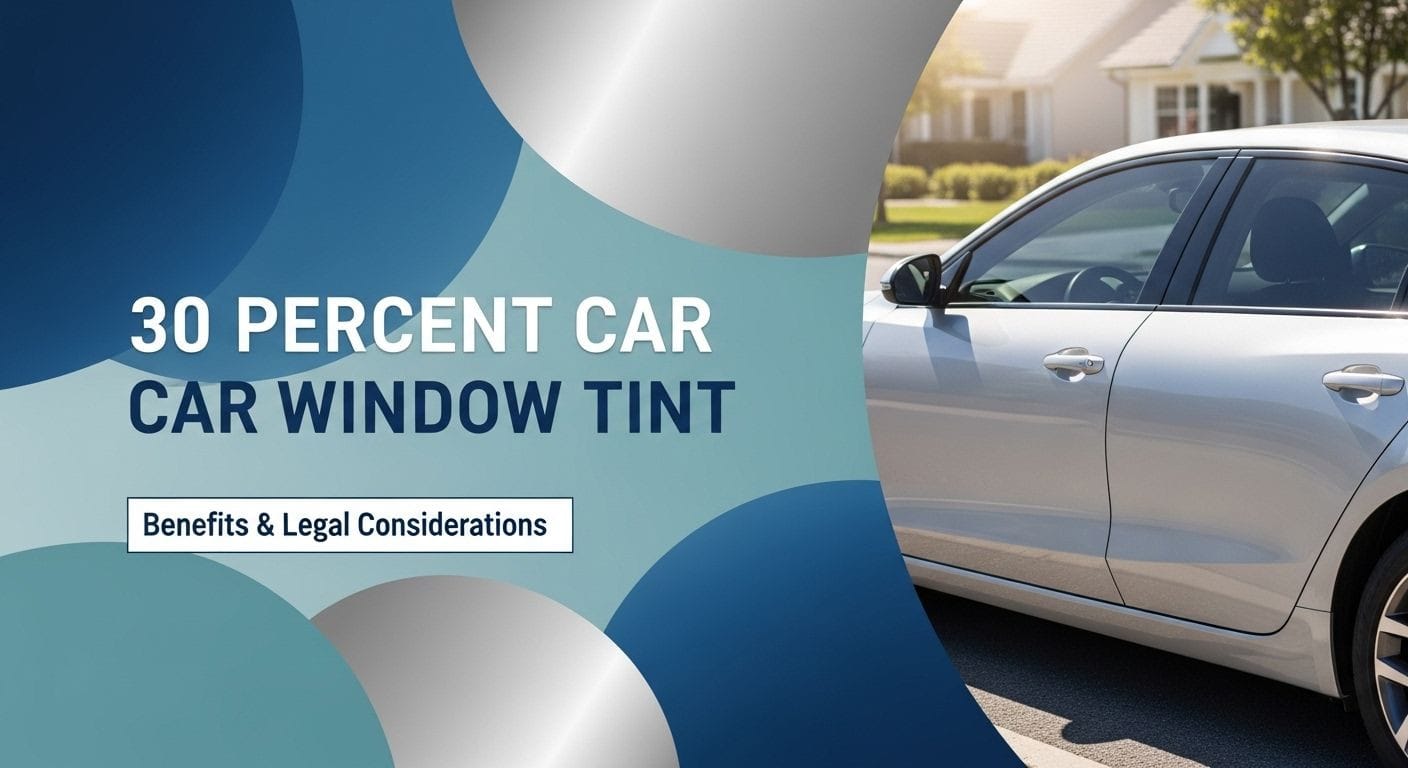 Everything You Need to Know About 30 Percent Car Window Tint: Benefits and Legal Considerations