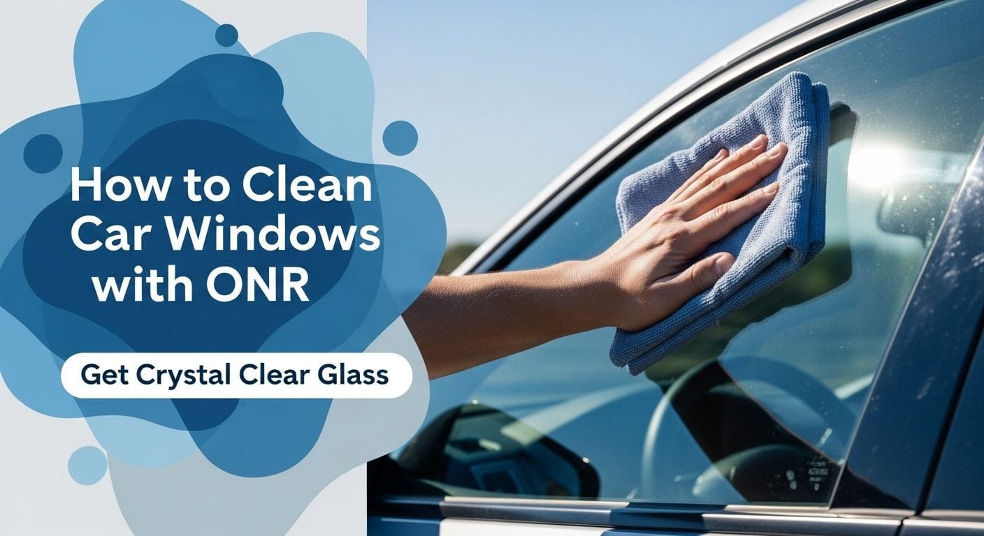 How to Clean Car Windows with ONR: Get Crystal Clear Glass