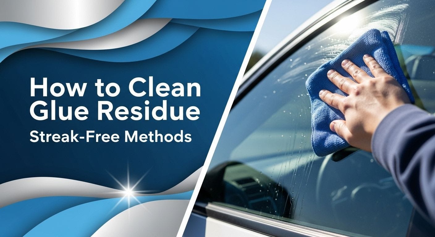 How to Clean Glue Residue from Car Windows: Streak-Free Methods
