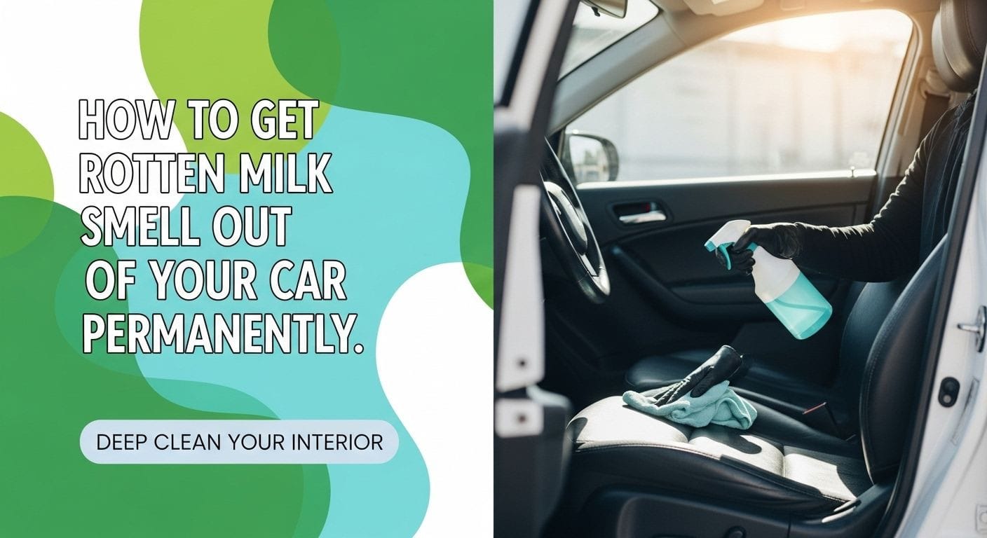 How to Get Rotten Milk Smell Out of Your Car Permanently