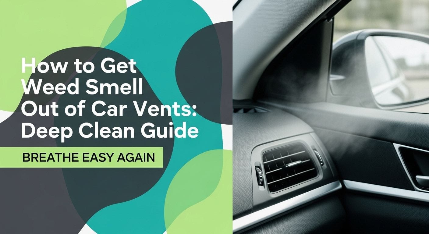 How to Get Weed Smell Out of Car Vents: Deep Clean Guide