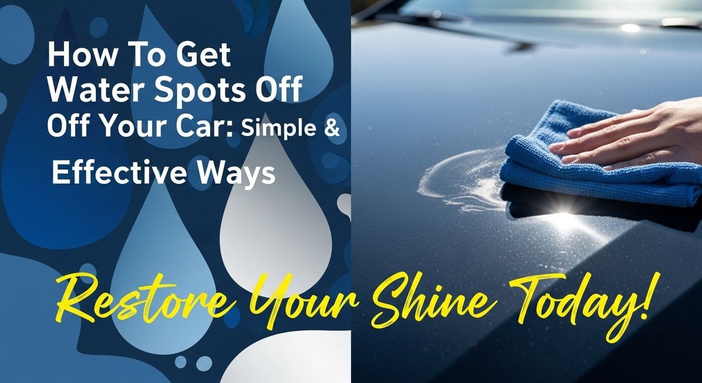 How To Get Water Spots Off Your Car: Simple & Effective Ways