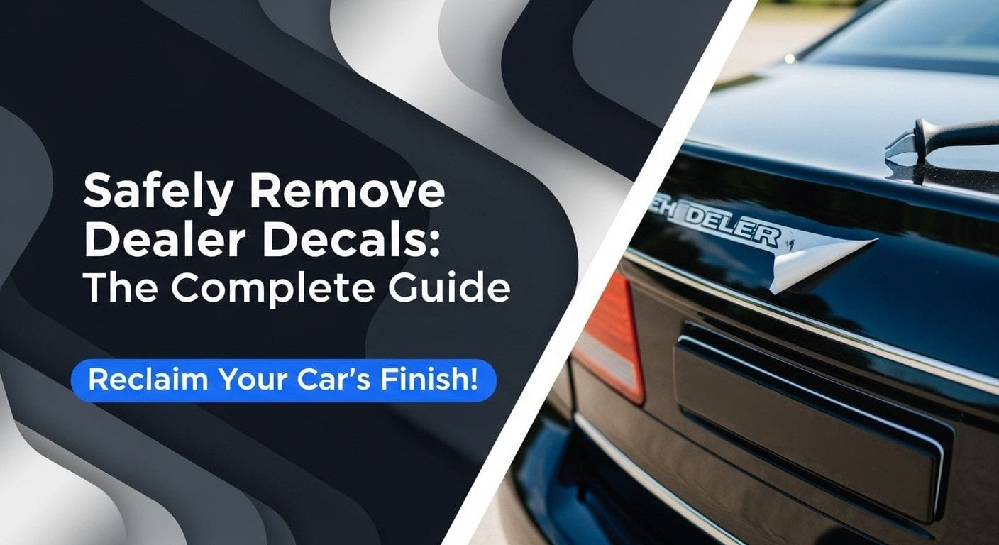 Safely Remove Dealer Decals: The Complete Guide - CarXplorer