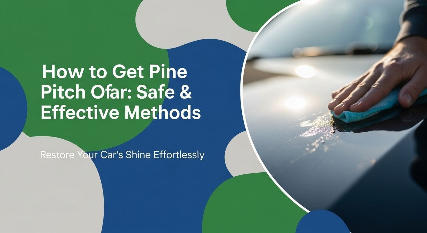How to Get Pine Pitch Off Car: Safe & Effective Methods