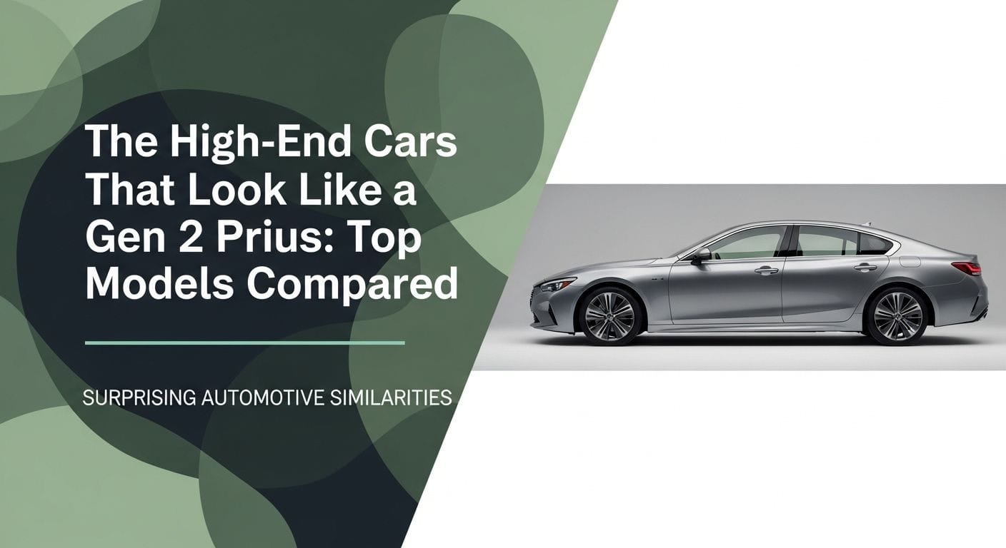 The High-End Cars That Look Like a Gen 2 Prius: Top Models Compared