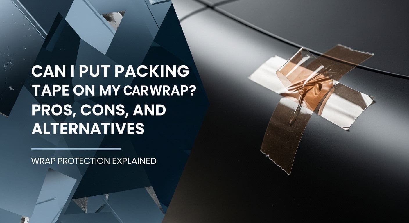 Can I Put Packing Tape on My Car Wrap? Pros, Cons, and Alternatives