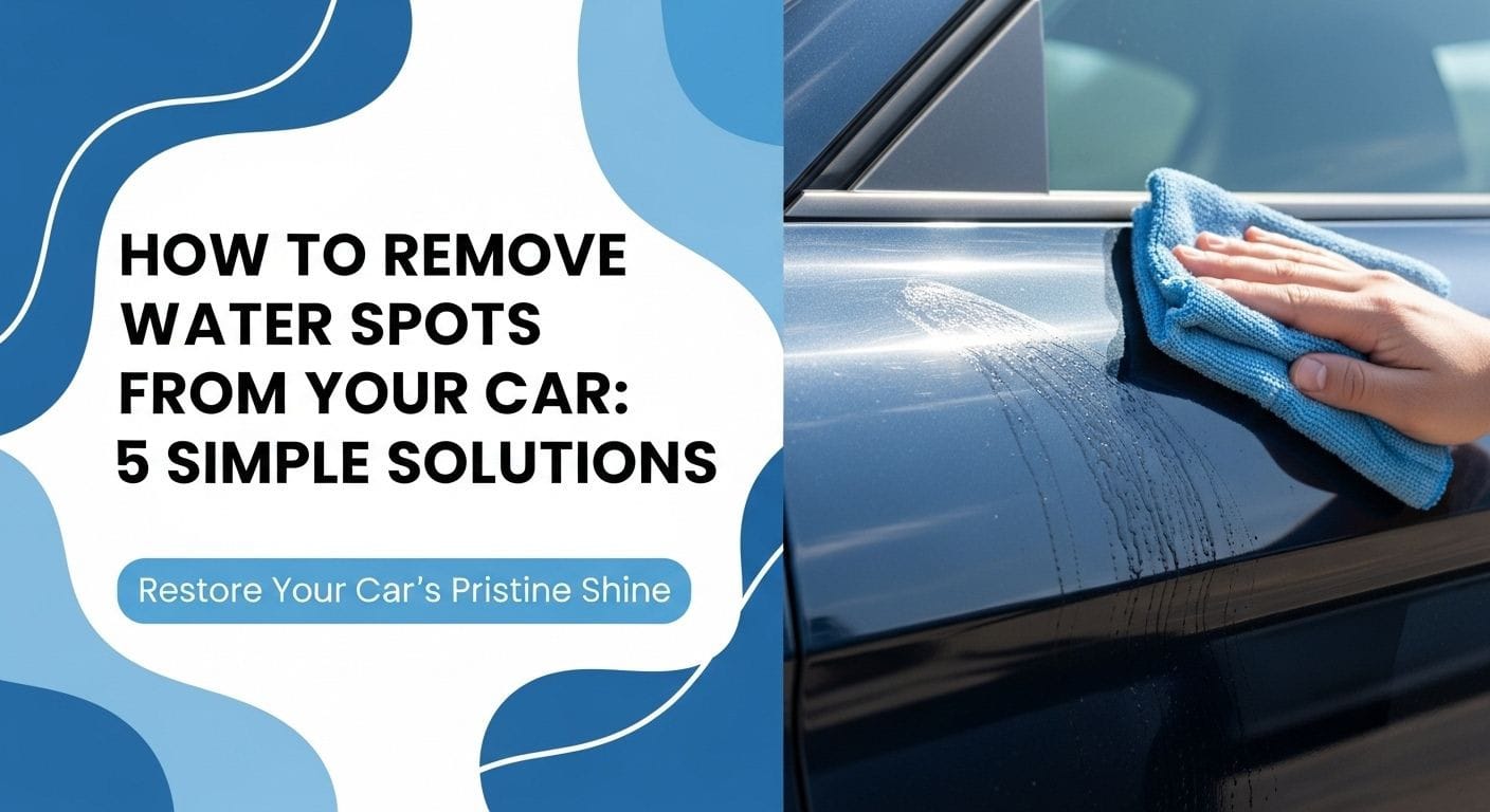 How to Remove Water Spots from Your Car: 5 Simple Solutions