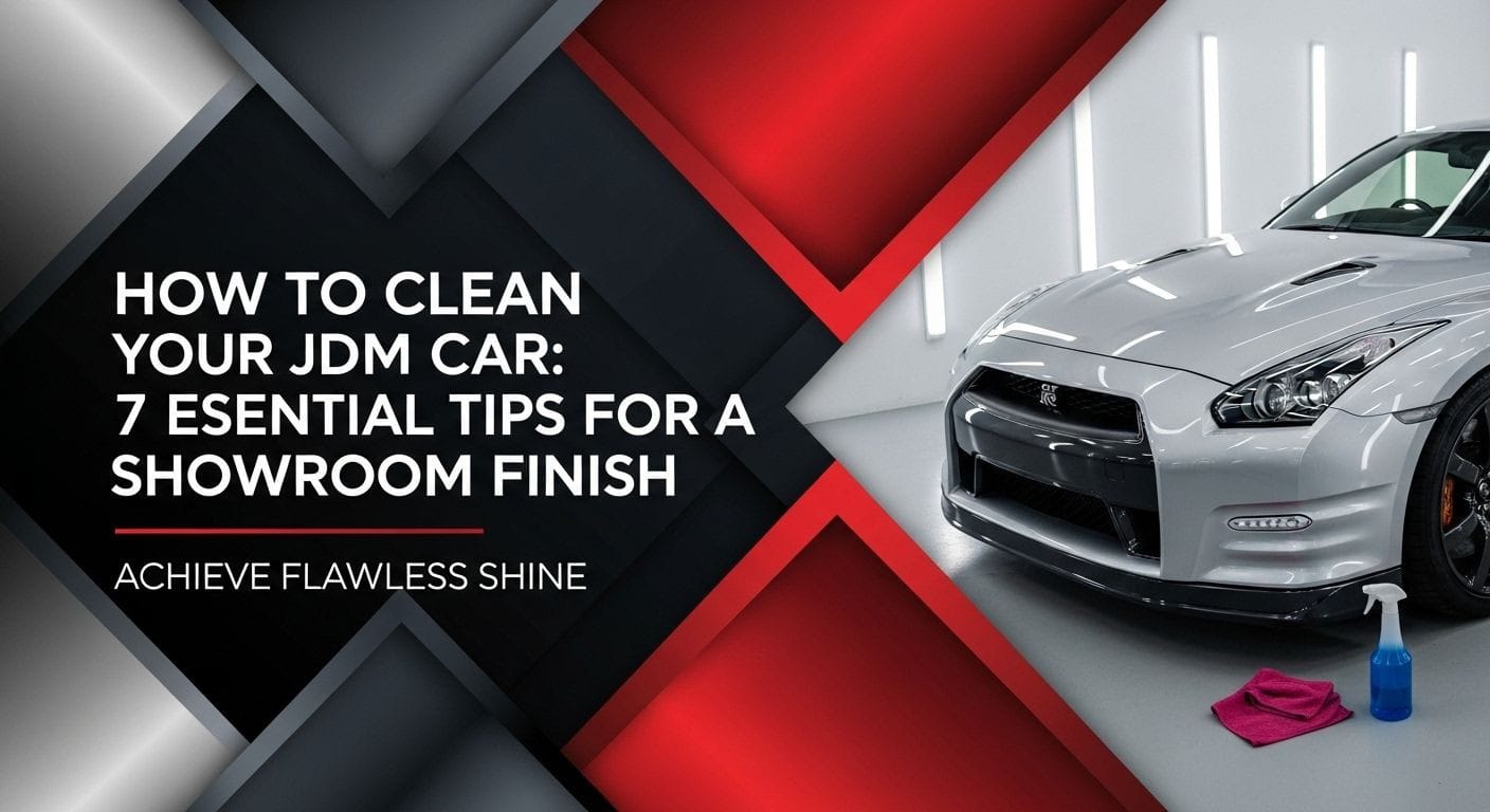 How to Clean Your JDM Car: 7 Essential Tips for a Showroom Finish