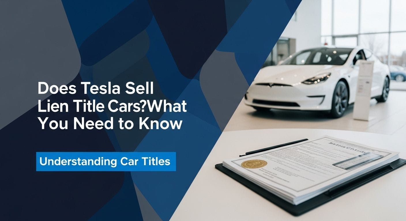 Does Tesla Sell Lien Title Cars? What You Need to Know