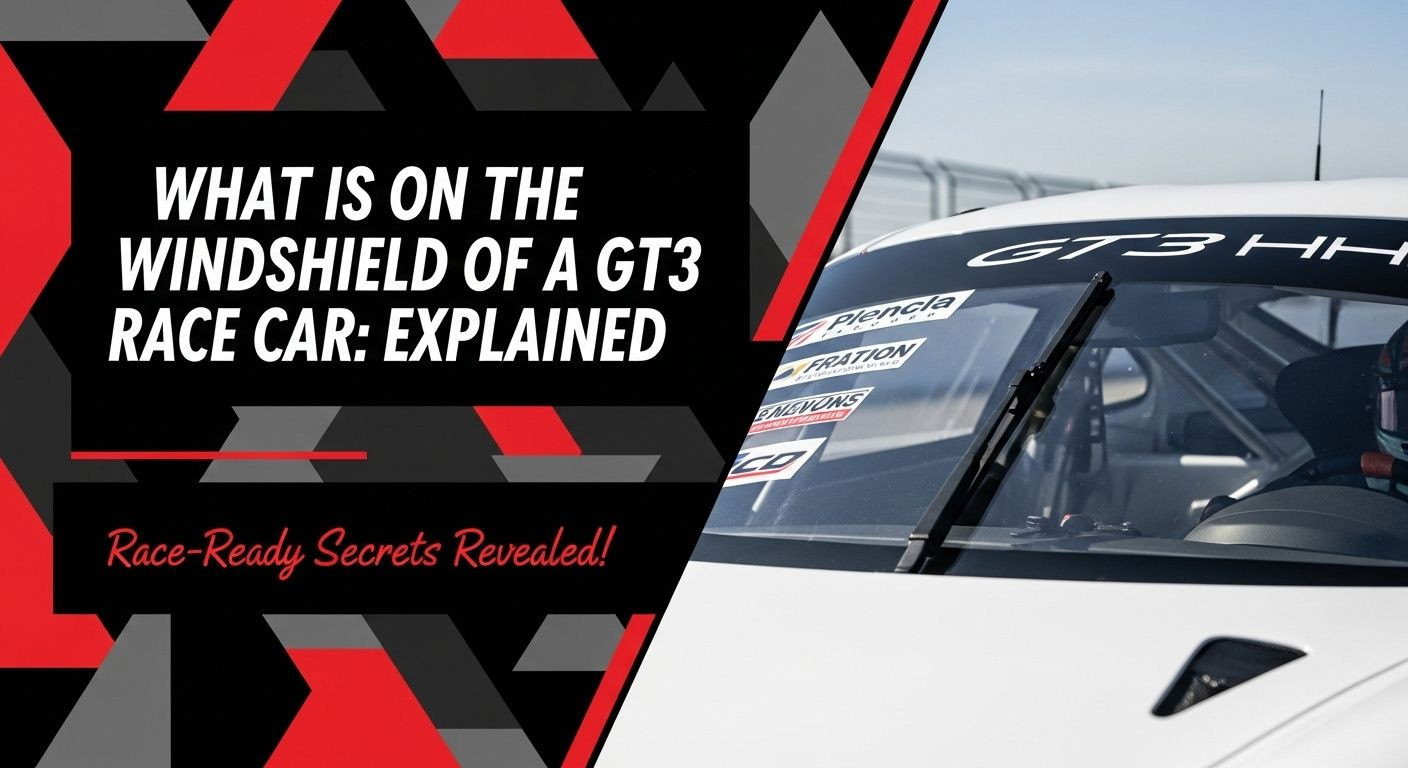 What Is on the Windshield of a GT3 Race Car: Explained