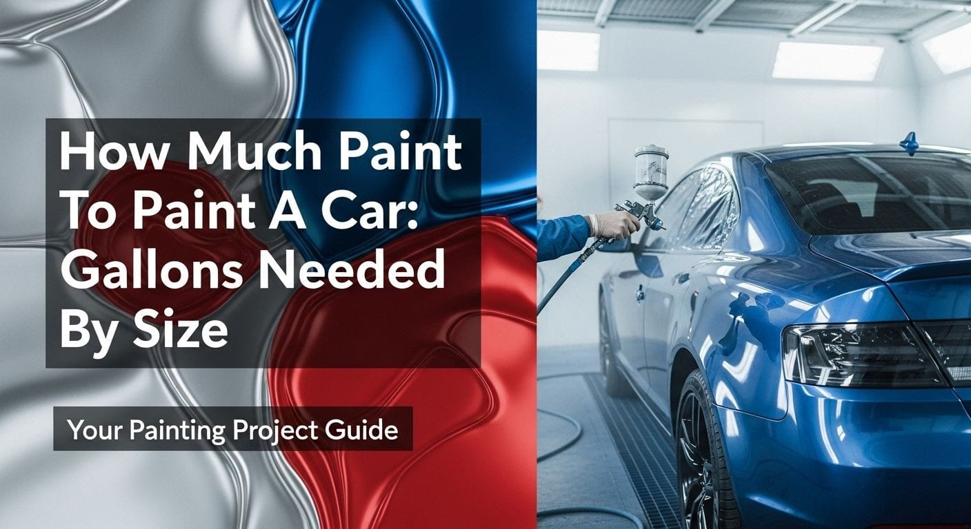 How Much Paint To Paint A Car: Gallons Needed By Size
