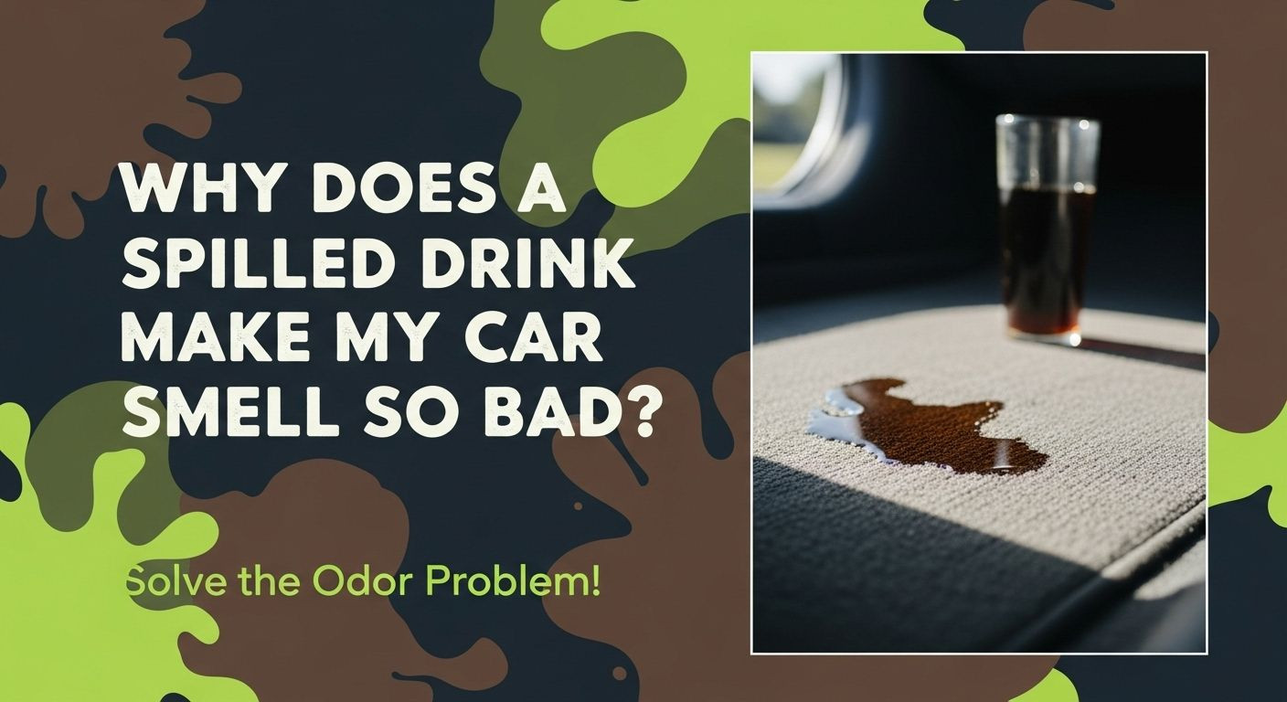 Why Does Spilled Drink Make My Car Smell So Bad?