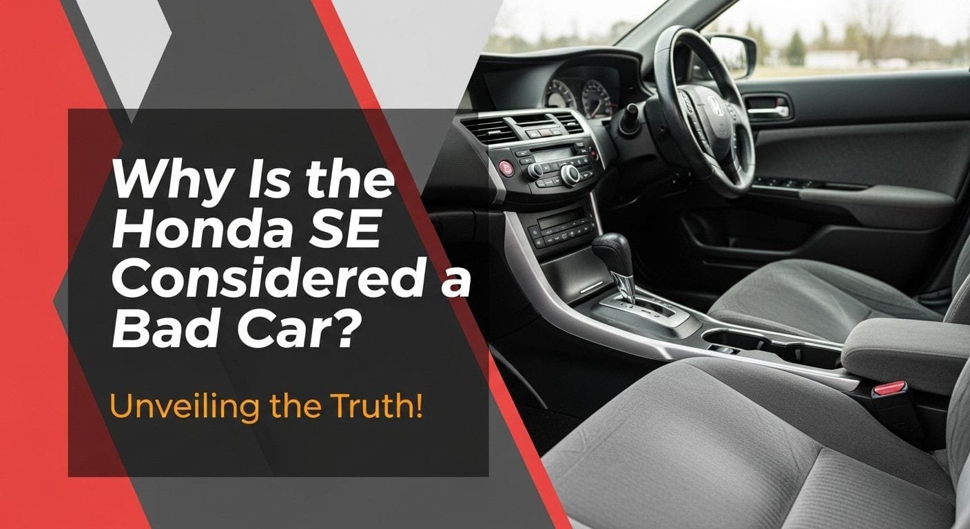 Why Is the Honda Accord SE Considered a Bad Car?