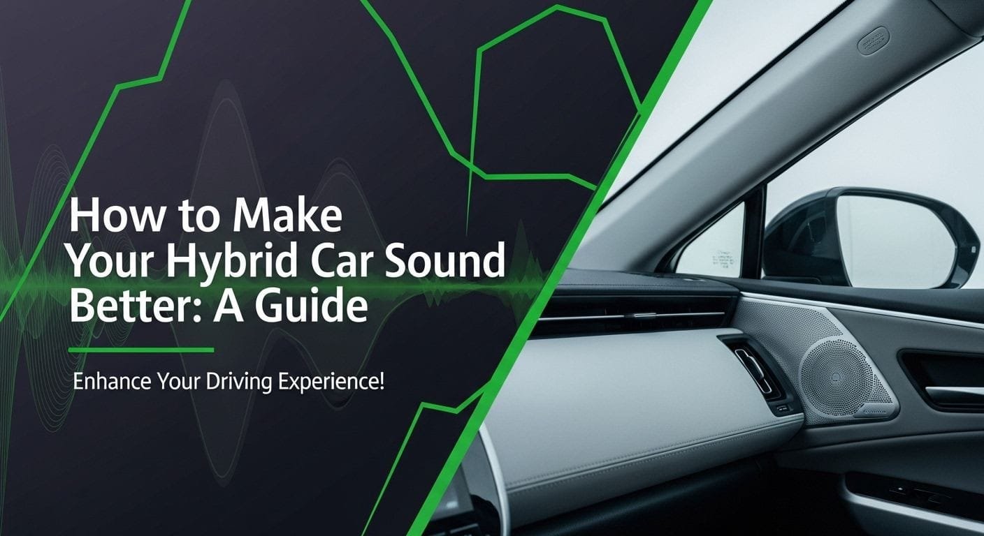 How to Make Your Hybrid Car Sound Better: A Guide