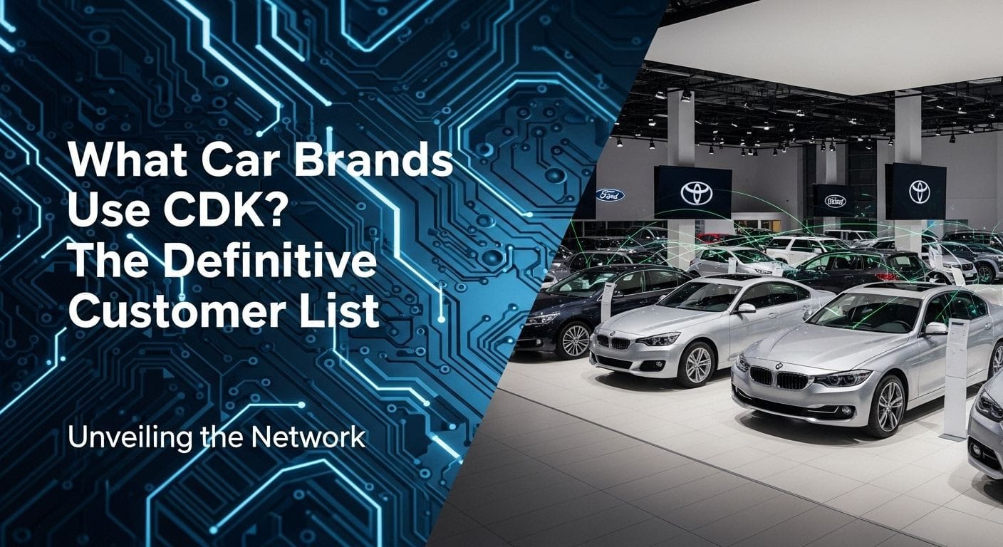 What Car Brands Use CDK? The Definitive Customer List