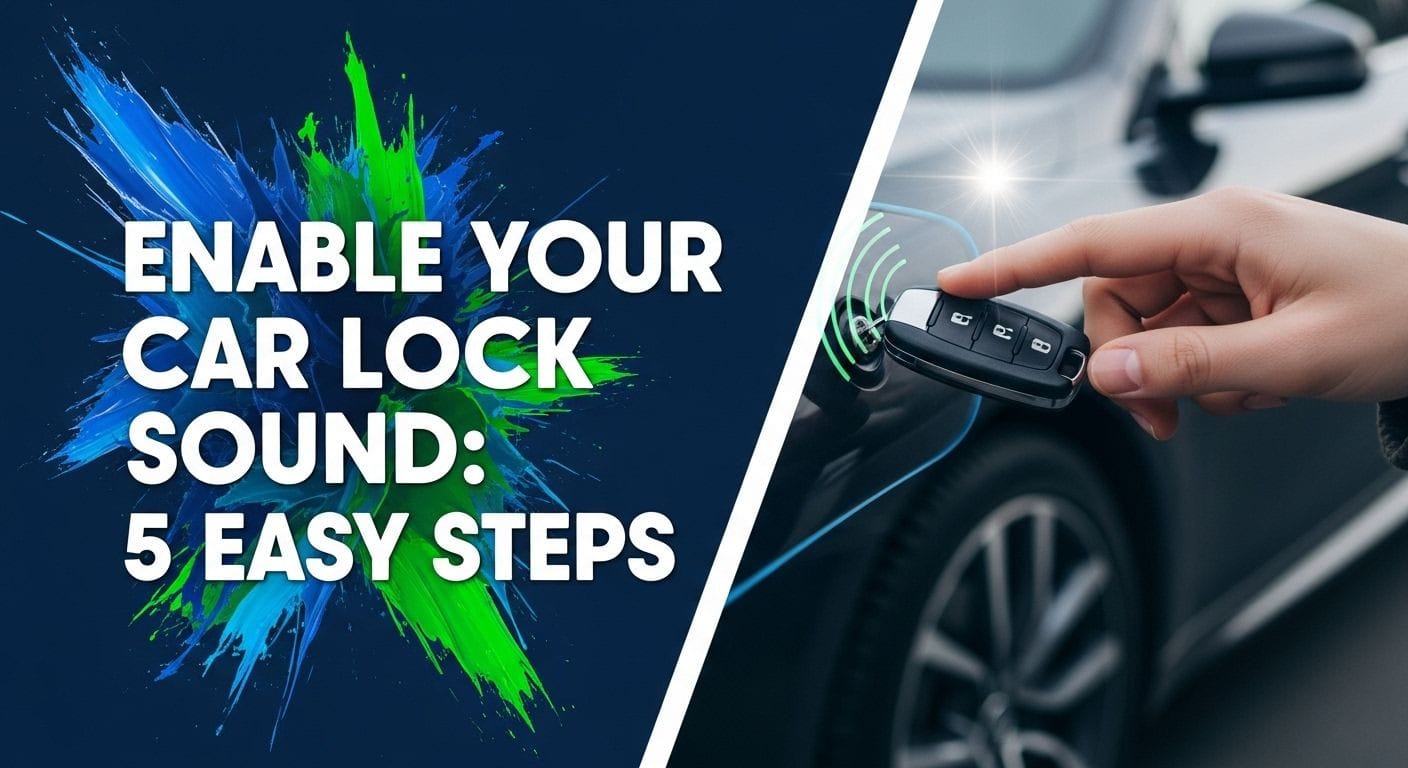 Enable Your Car Lock Sound: 5 Easy Steps