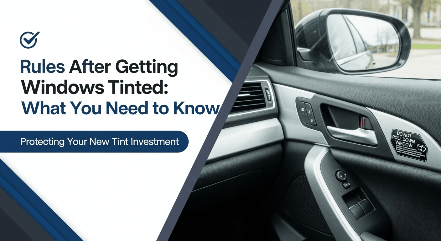 Rules After Getting Windows Tinted: What You Need to Know