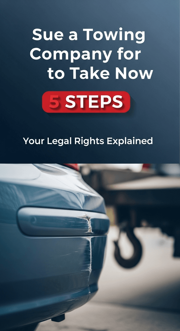 can i sue a towing company for damaging my car