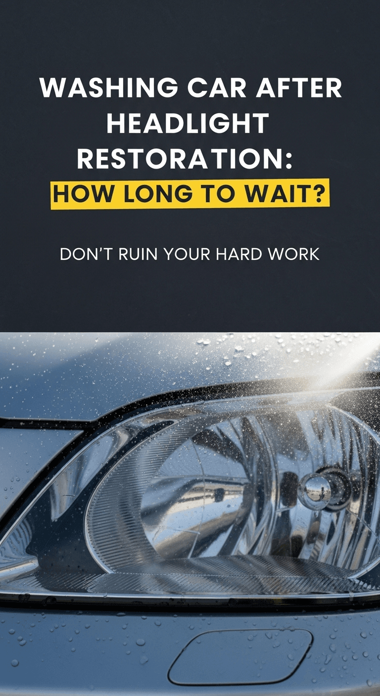 Washing Car After Headlight Restoration: How Long to Wait? 1 can i wash my car after headlight restoration