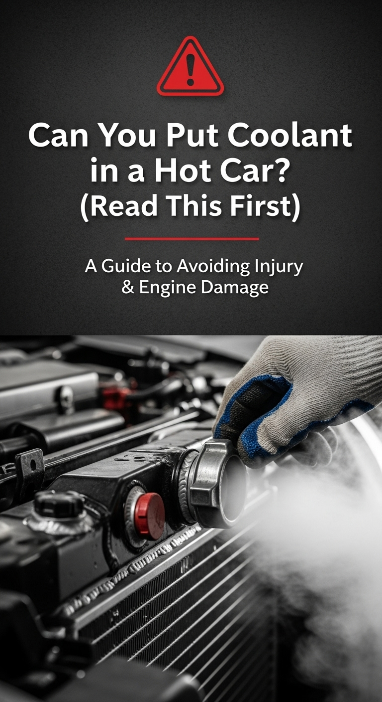can you put coolant in a hot car