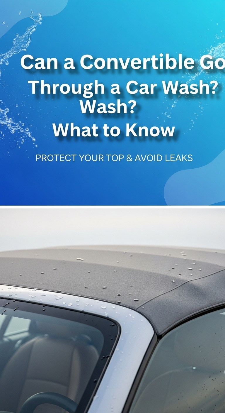 can you take a convertible through a car wash