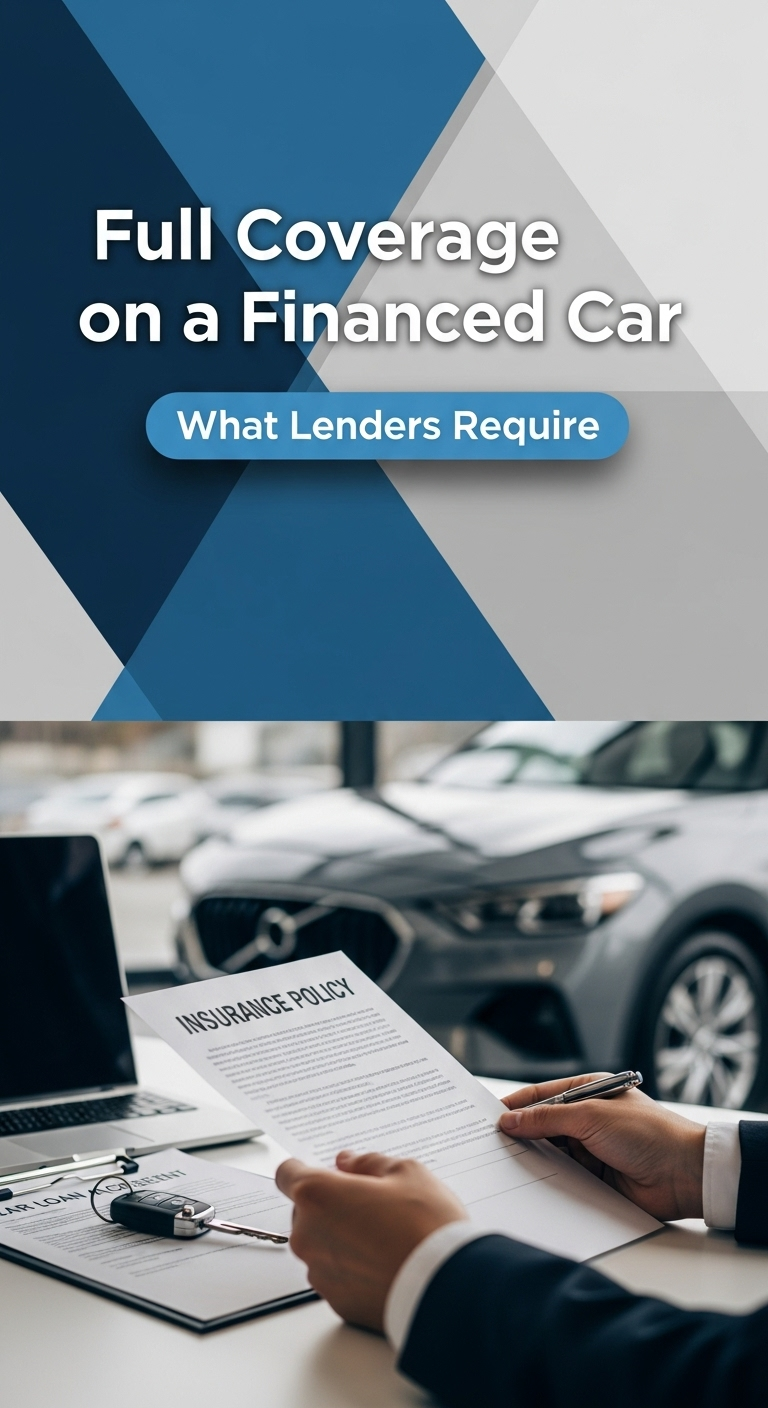 A person signing a car financing document with car keys on the table, illustrating the topic of whether you need full coverage for a financed car.