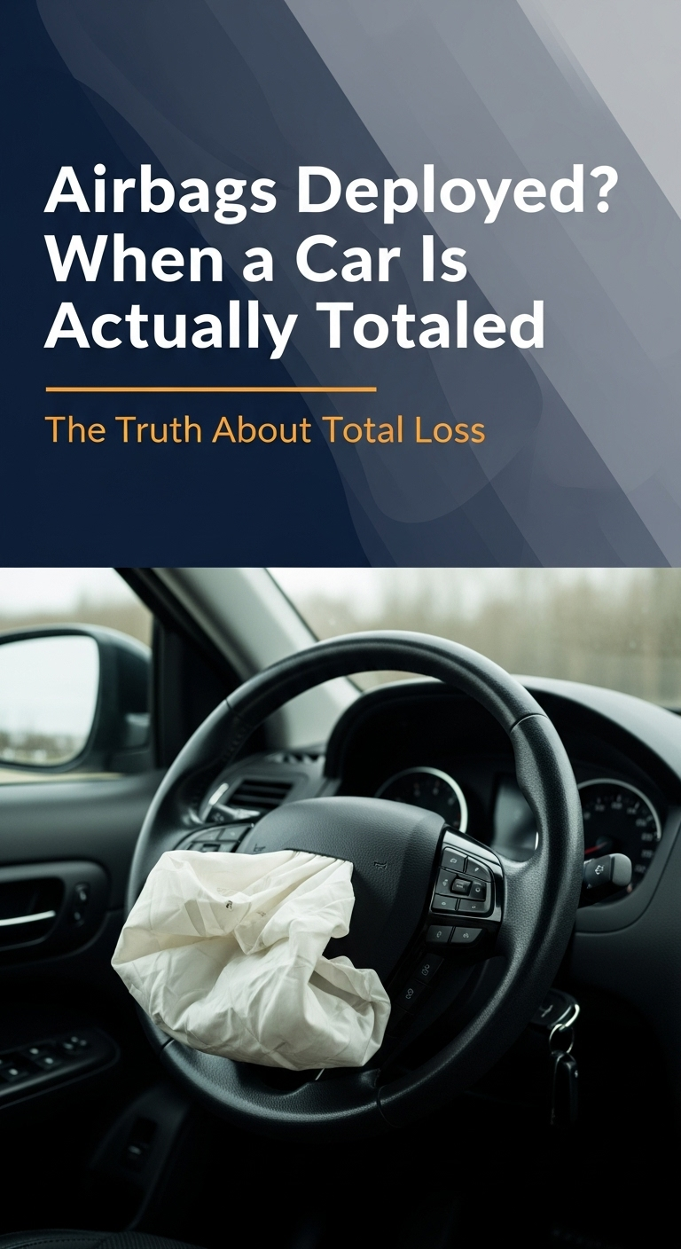 does airbag deployment total a car