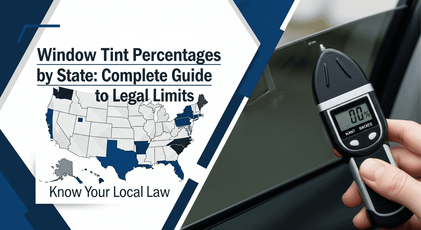 Window Tint Percentages by State: Complete 2025 Guide to Legal Limits