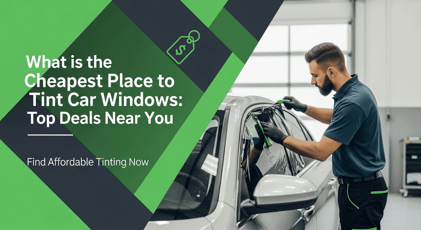 What is the Cheapest Place to Tint Car Windows: Top Deals Near You