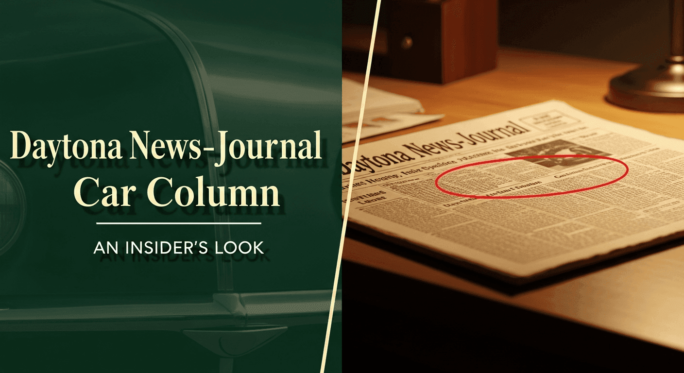 Daytona News-Journal Car Column: An Insider's Look