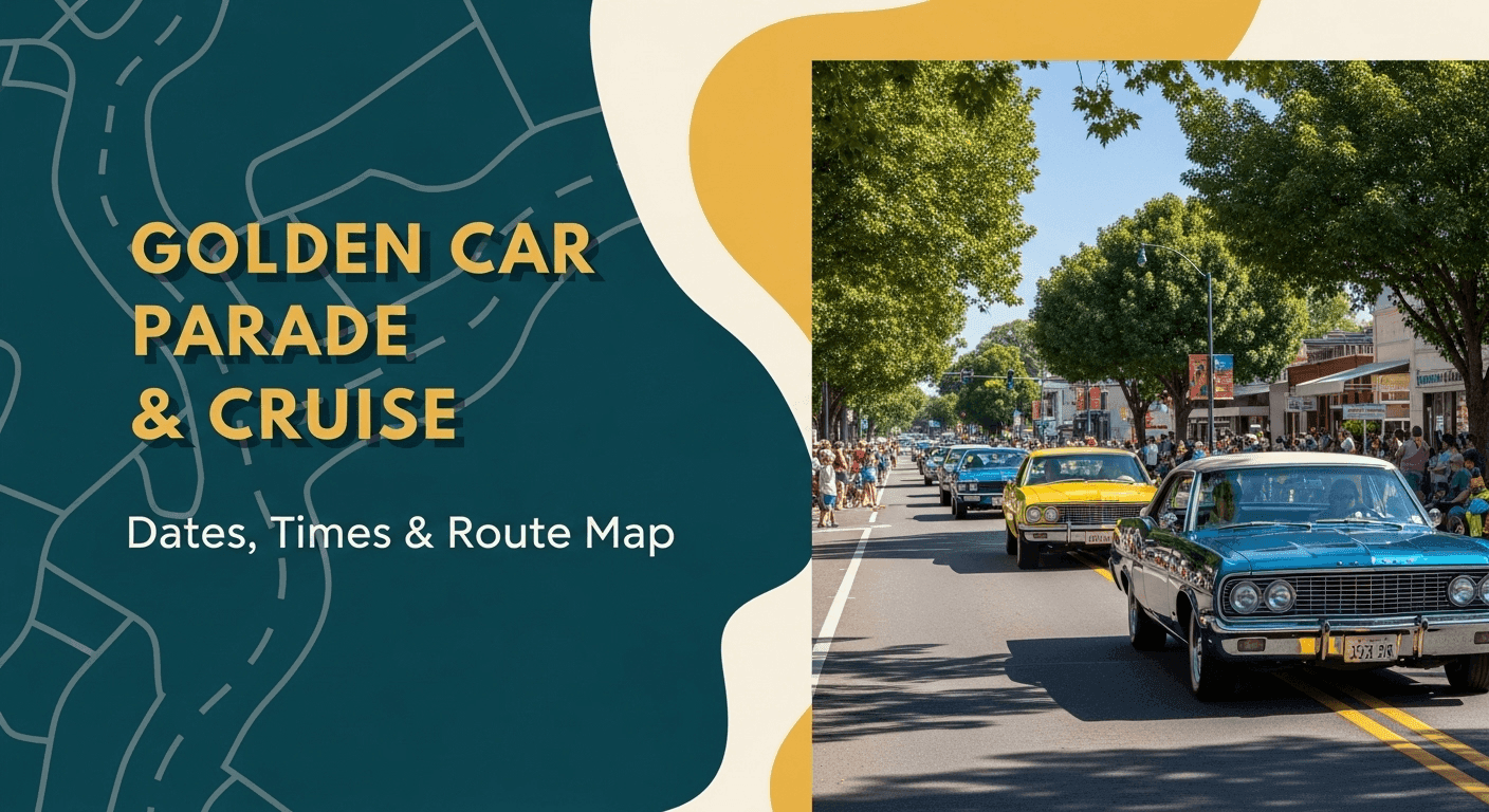 Golden Car Parade & Cruise: [year] Dates, Times & Route Map