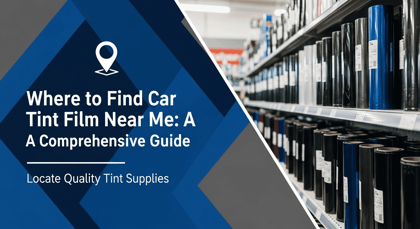 Where to Find Car Tint Film Near Me: A Comprehensive Guide