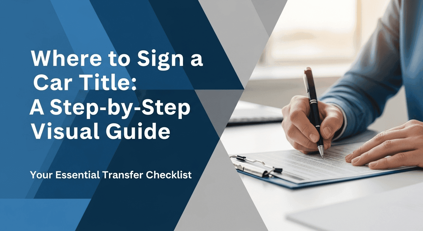 Where to Sign a Car Title: A Step-by-Step Visual Guide
