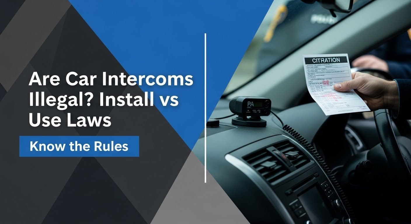 Are Car Intercoms Illegal? Install vs Use Laws 2026 - CarXplorer