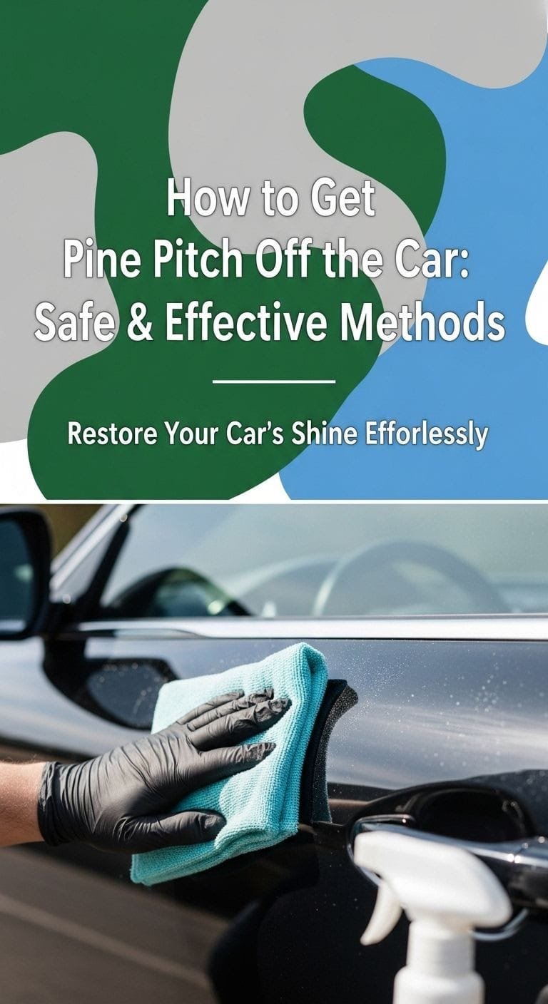 A person using a microfiber cloth to show how to get pine pitch off car paint safely