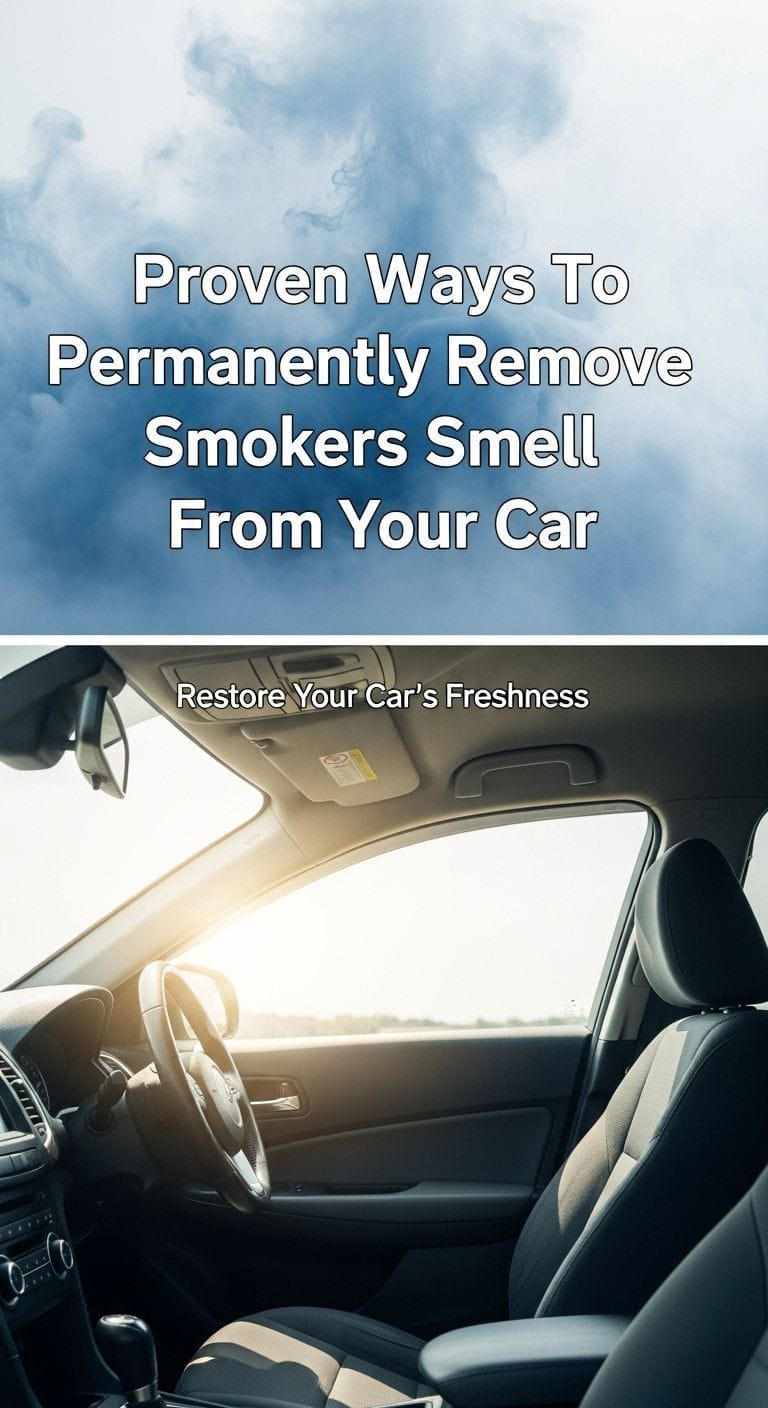how to remove smokers smell from car