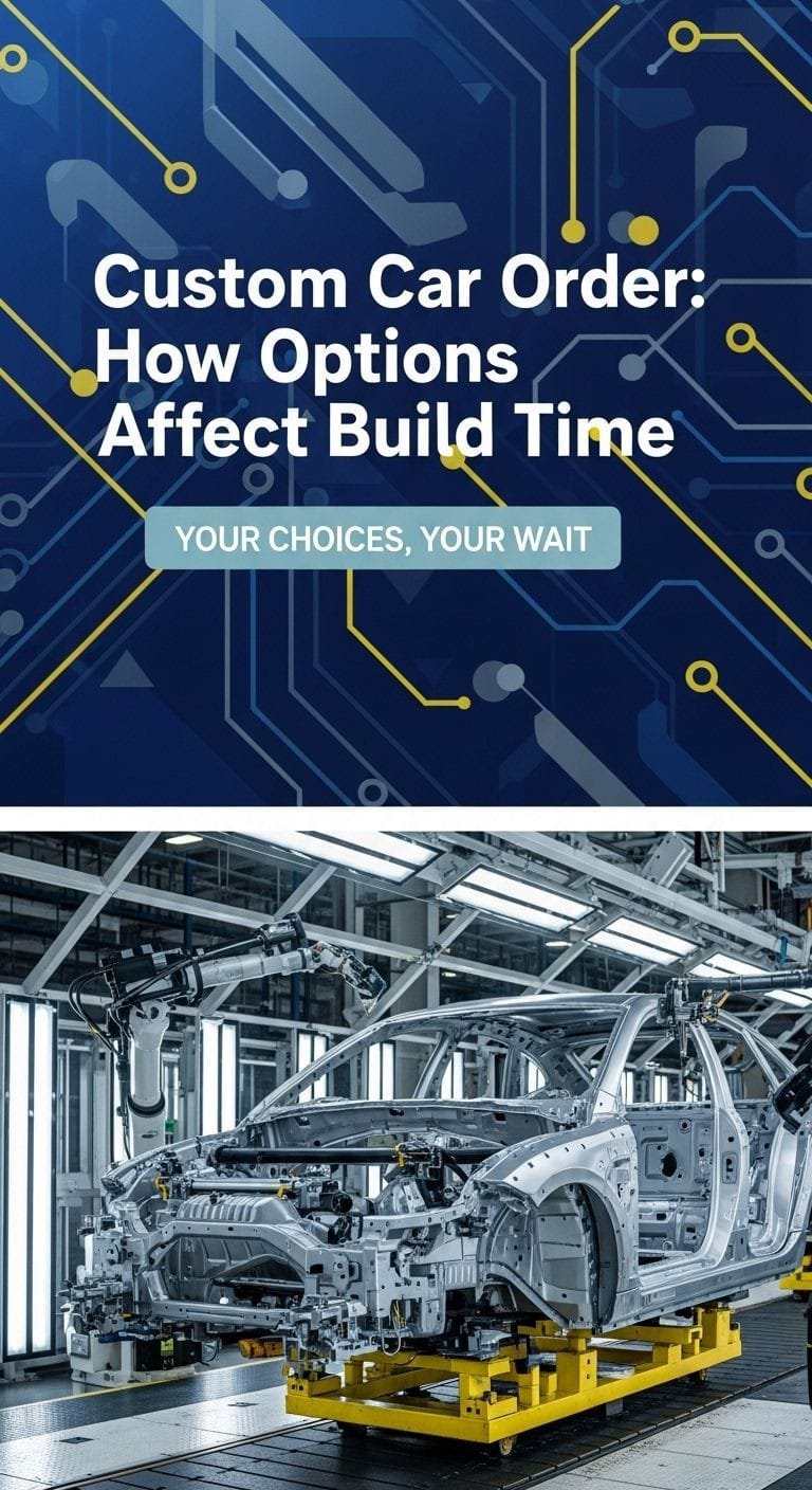 Custom Car Order: How Options Affect Build Time 1 A highly customized luxury sports car, demonstrating the complexity of a special car order more you choose faster they build process
