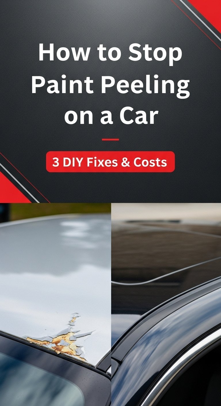 How to Stop Paint Peeling on a Car: 3 DIY Fixes & Costs 1 A detailed shot of how to stop paint from peeling on car, showing the layers of paint flaking off a vehicle's surface.