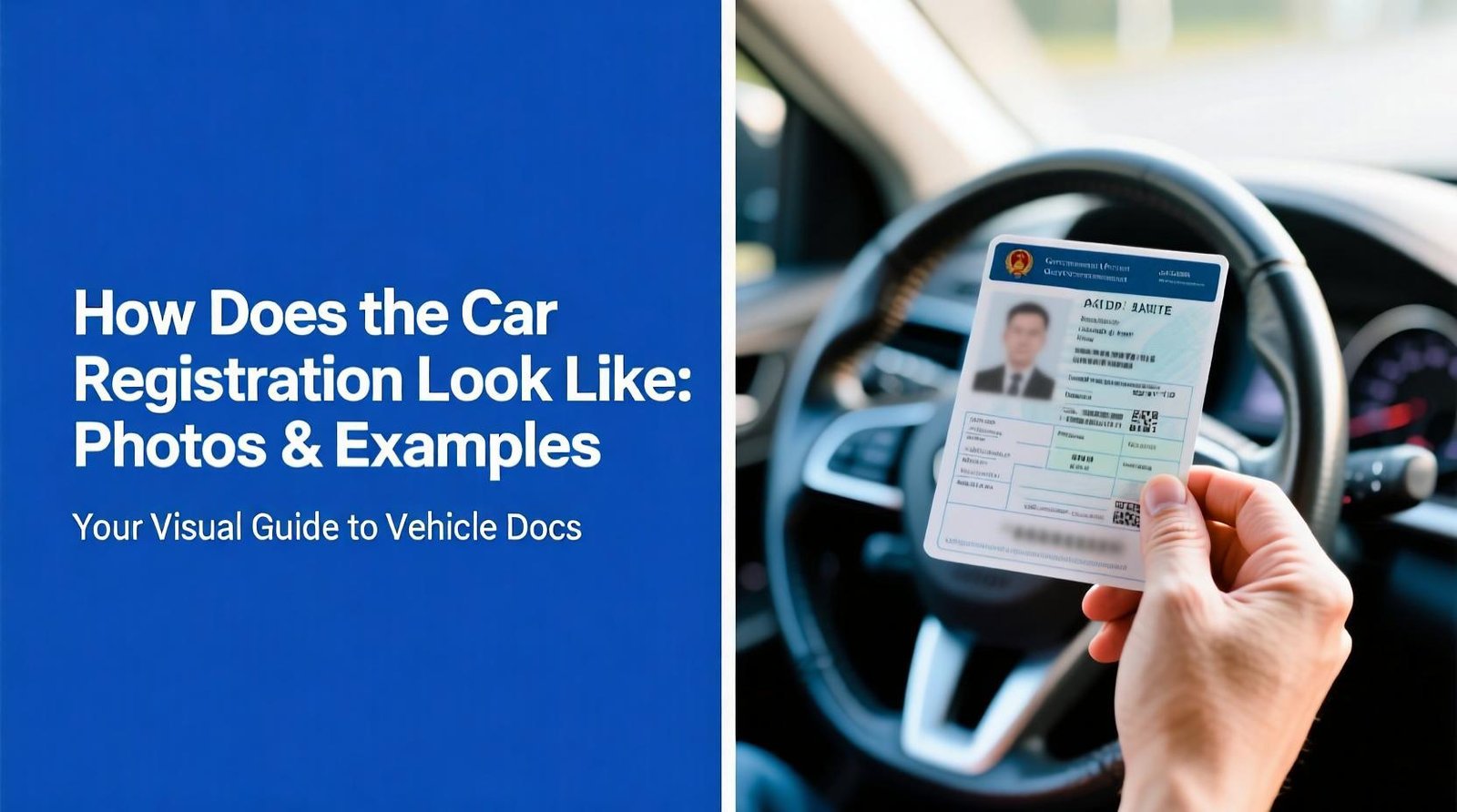 How Does the Car Registration Look Like: Photos & Examples 2 How Does the Car Registration Look Like: Photos & Examples