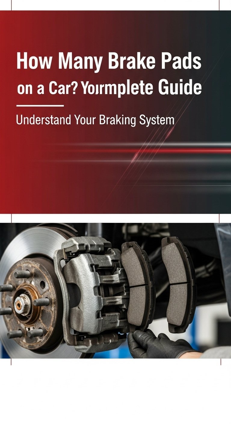 How Many Brake Pads on a Car? Your Complete Guide 1 A detailed diagram explaining how many brake pads on a car are needed for a full vehicle set.