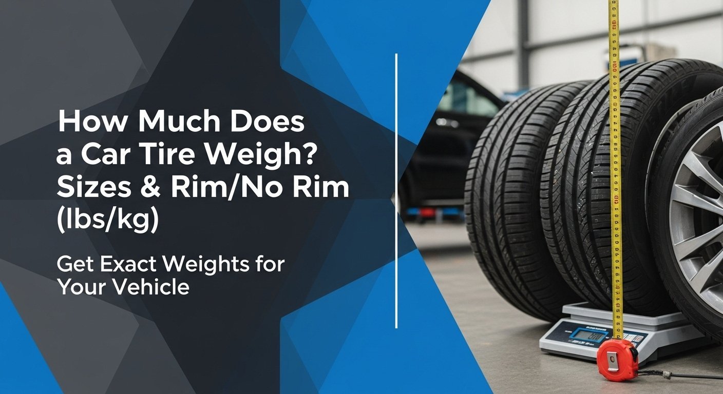 How Much Does a Car Tire Weigh? Sizes & Rim/No Rim (lbs/kg) 6 How Much Does a Car Tire Weigh? Sizes & Rim/No Rim (lbs/kg)