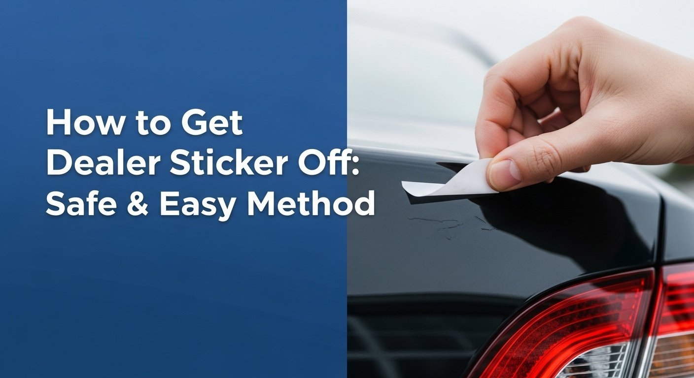 How to Get Dealer Sticker Off: Safe & Easy Method 6 How to Get Dealer Sticker Off: Safe & Easy Method