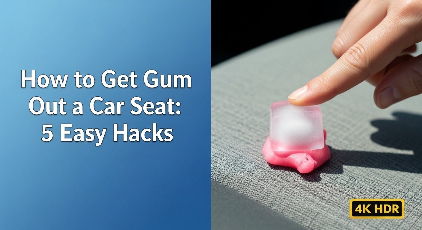 How to Get Gum Out of a Car Seat: 5 Easy Methods 2 How to Get Gum Out of a Car Seat: 5 Easy Methods