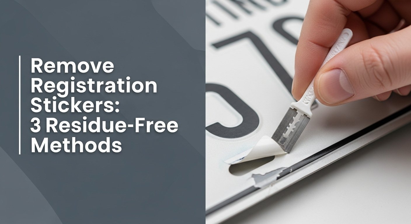 Remove Registration Stickers: 3 Residue-Free Methods 4 Remove Registration Stickers: 3 Residue-Free Methods