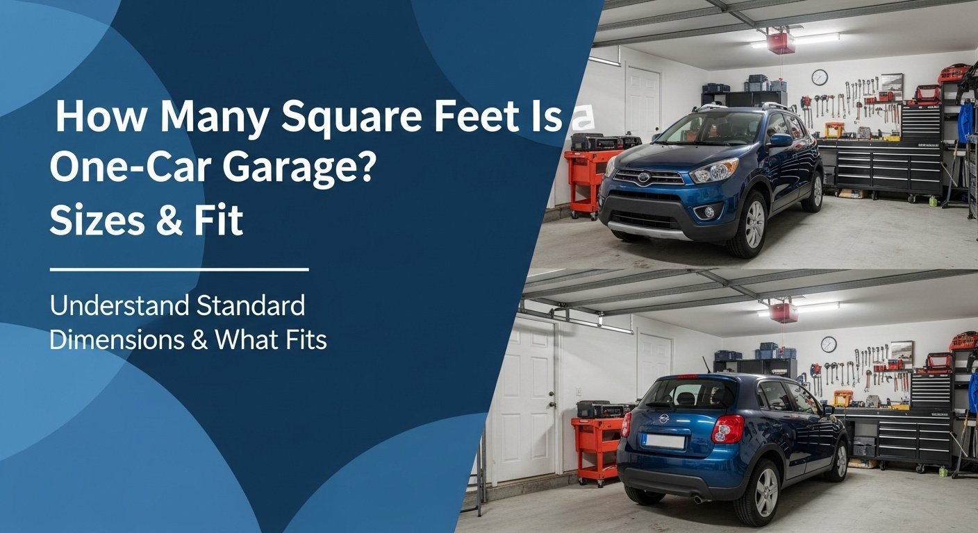 How Many Square Feet Is a One-Car Garage? Sizes & Fit 2 How Many Square Feet Is a One-Car Garage? Sizes & Fit