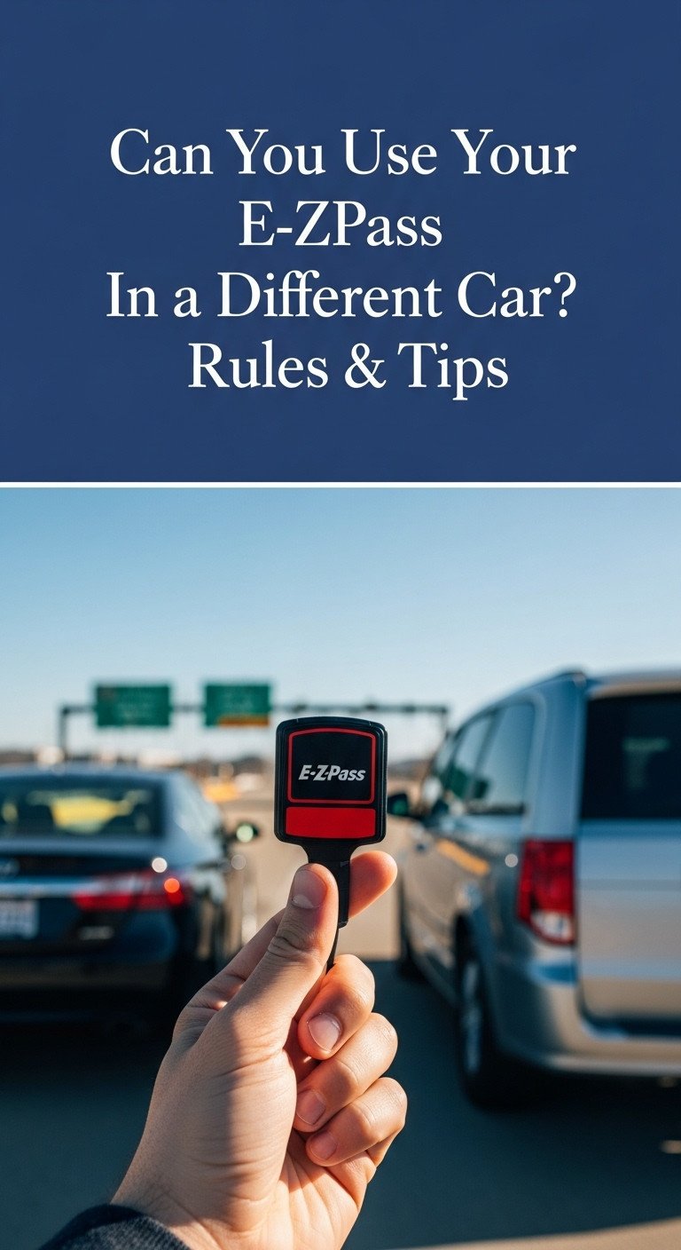 Can You Use Your E-ZPass In a Different Car? Rules & Tips 1 can you use your ez pass in a different car