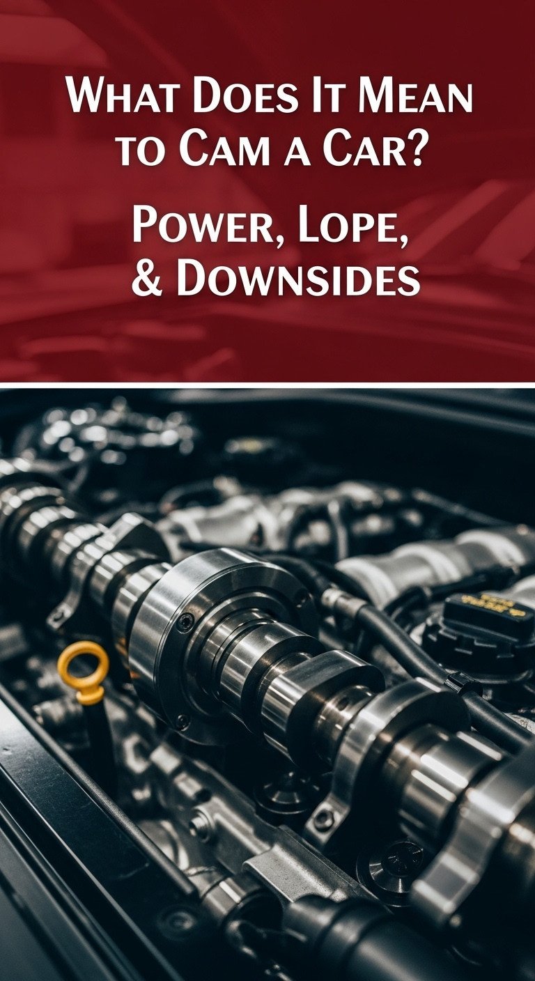 An exposed internal combustion engine showing the gears and components involved in what does it mean to cam a car.