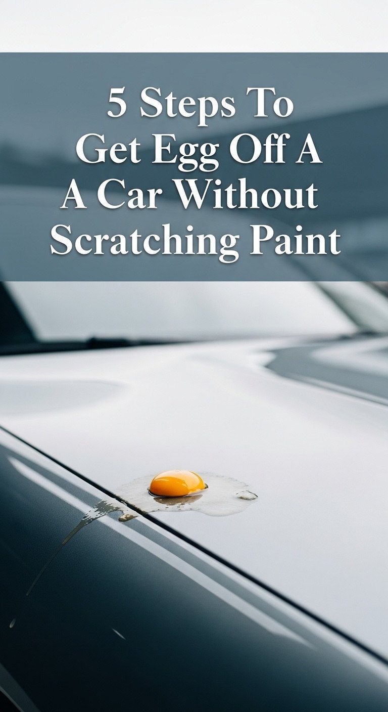 how to get egg off a car